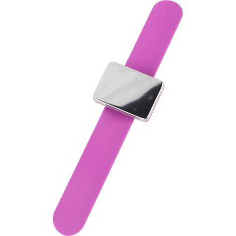 Bracelet Magnétique Porte-Pinces à Cheveux - Accessoire Coiffure Rangement (Violet) (1/5)