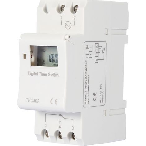 THC 30A Digitaltimer, programmierbarer elektronischer Zeitschalter (12V) (1/5)