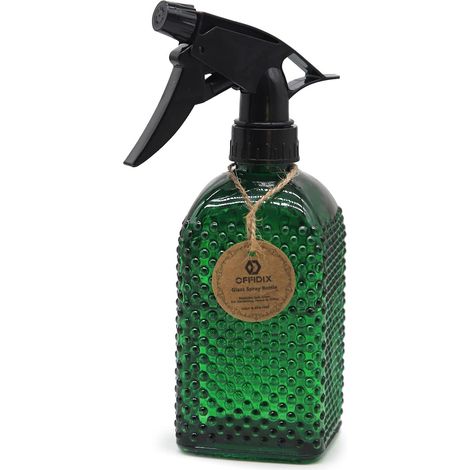 Flacon pulvérisateur d'arrosage en verre à pression fine avec buse réglable, multi-usage pour le nettoyage du jardinage Vert foncé (1/5)