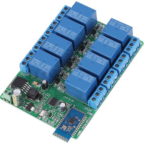 8 Channel Bluetooth Relay Android Mobile Remote Control Switch Motor Light