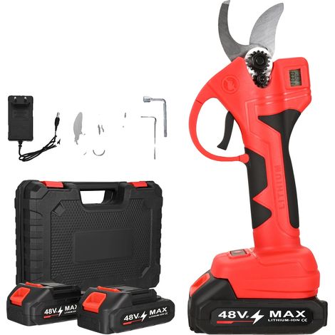Sécateurs Électriques, Moteur Sans Balais, Batterie Rechargeable, 21V 2000mAh (1/2)