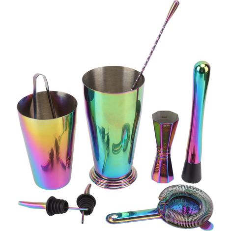Doppelwandiges Cocktailshaker-Set aus Edelstahl 304, inklusive Messbecher und Bar-/Restaurant-Set (1/5)