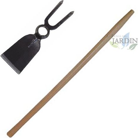 Flachhacke 28cm und Gabel mit Stiel 120cm