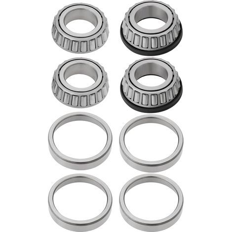 1 set of trailer bearings L44643 L44610 L44600LA Suitable for trailer tapered roller bearings, 4 wheel bearings for 2 hubs
