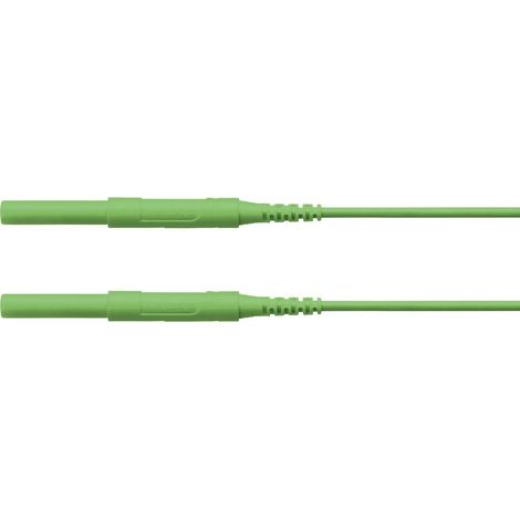 Schützinger Puntali di sicurezza Spina 4 mm Spina 4 mm 100.00 cm Verde 1 pz. (1/2)