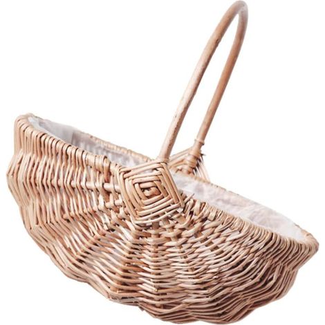 Small woven wicker basket for wedding, bridesmaid, flower (1/5)