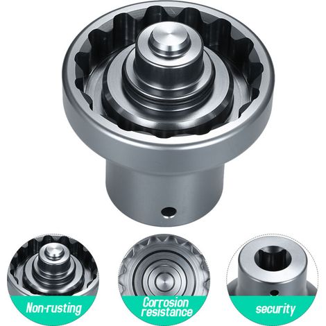 Jeffergarden Outil de remplacement pour -DOUille d'écrou de roue à blocage central pour Porsche 991 Cayman Panamera 3/4 Drive-DOU