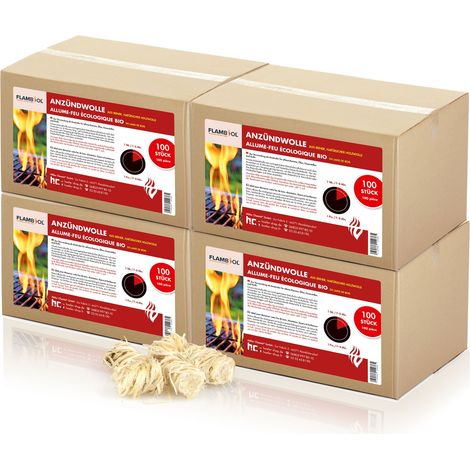 4x Anzündwolle für Holzöfen und Grills (1/5)