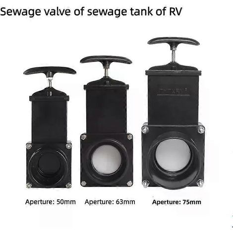 Wohnmobilzubehör Frischwassertank Abwassertank Schwarzwassertank Ablassventil Wassertank-Absperrventil für Wohnmobile, Camper und Wohnwagen (1/4)