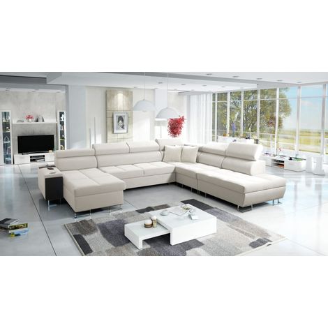 Großer multifunktionaler Eckschrank Morena X, Uttario Velvet Ecru Links (1/5)