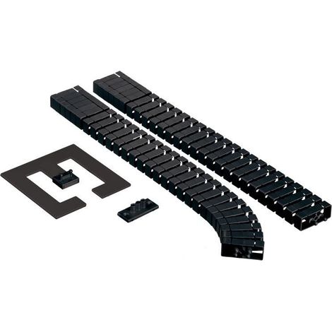 Triton Organizzatore di cavi flessibile nero 75 cm