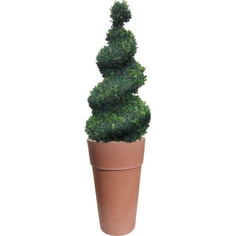 Pot de fleur en plastique - Cono sensation - D 60 x H 105 cm - Marron - Livraison gratuite