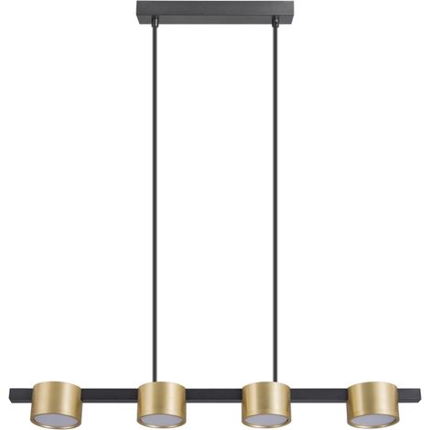 Lampada sospensione MIRELLA 4 spot oro/nero GX53 Polux (1/5)