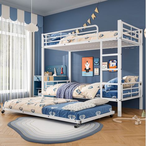 Polsterbett Daybed 90x190 cm Beige, Baumwoll-Leinen, mit Ausziehbett, USB/Type-C, Getränkehaltern und offenen Ablagen (1/5)