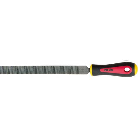Râpe plate à main manche bi matière moyenne piqûre 200mm-8'' MOB
