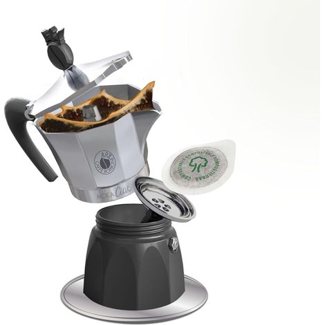 Caffè Borbone Moka Ciao A Cialde ESE 44mm Compatibile Induzione 3 Tazze (1/4)
