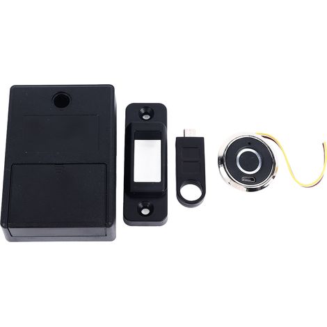 Serrure biométrique intelligente à empreinte digitale pour armoire, antivol et déverrouillage rapide. Idéale pour la maison, les dortoirs, les bureaux et les casiers. (1/5)