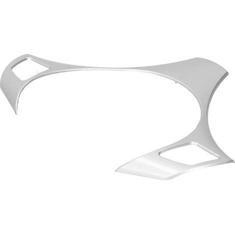 Baguette décorative pour pommeau de volant, compatible avec les BMW Série 3 E90 (2006-2012), couleur argent.