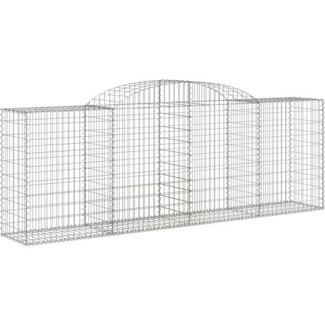 Maison Exclusive - Gabione mit Hochbogen 300x50x100/120 cm Verzin