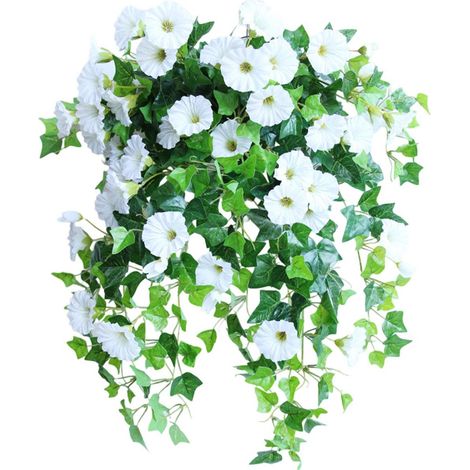 Plante artificielle suspendue Pétunia - Plante artificielle suspendue - 65 cm - 2 pièces - Utilisation extérieure Bleu (1/5)