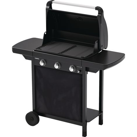 Grill a gas compatto 3 LD 3 bruciatori in acciaio con accensione piezo