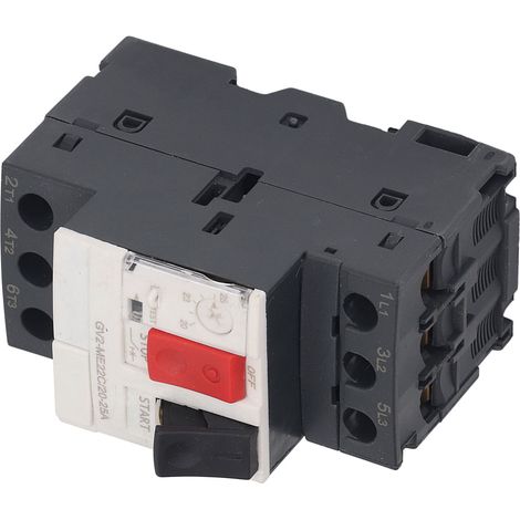 Disjoncteur de Protection Moteur 3P GV2-ME22C 20-25A, Protection Thermique, Interrupteur Manuel AC 690V (1/5)