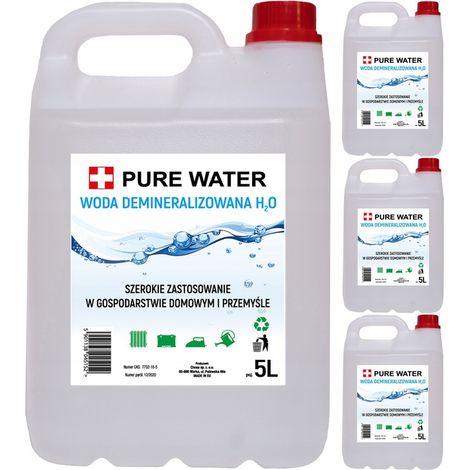 Acqua Demineralizzata - 20L (4x5L) - Purissima - Ideale per Laboratori e Uso Domestico (1/3)