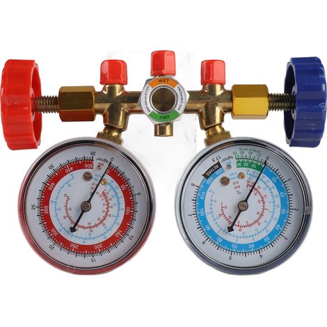Jauge de réfrigérant de voiture, collecteur de diagnostic de climatisation à trois voies, groupe d'instruments, jauge de réfrigérant de diagnostic AC (1/5)