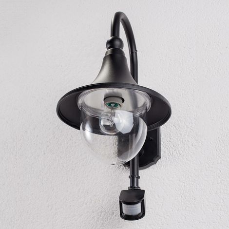 [GEBRAUCHT] B-Ware Lindby Außenwandleuchte Daphne Wandleuchte Lampe Leuchte Bewegungssensor Schwarz