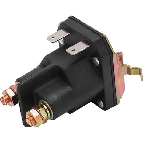 Solénoïde de démarreur 12 V 100 A – Relais de remplacement pour tondeuses Husqvarna. Jonsered. Poulan. Craftsman – Matériau ABS et métal - 532192507