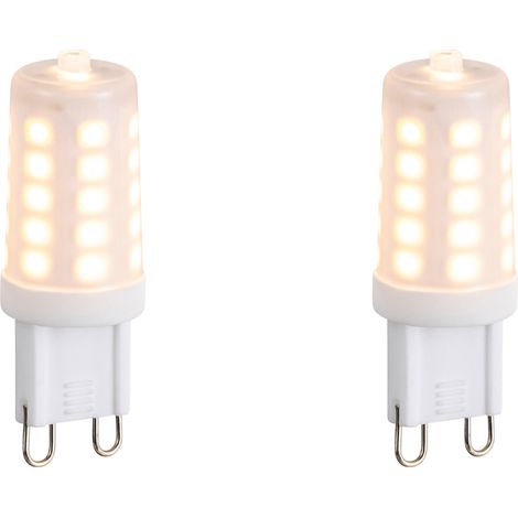 2er Set dimmbarer G9 LED-Lampen Opal 3W 250lm 2200K