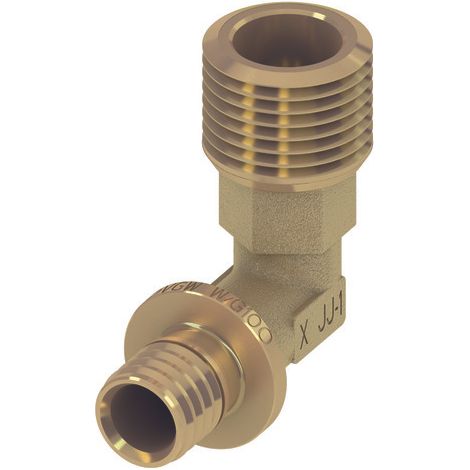 TECEflex Mamelon de transition coudé, laiton standard, 767526,