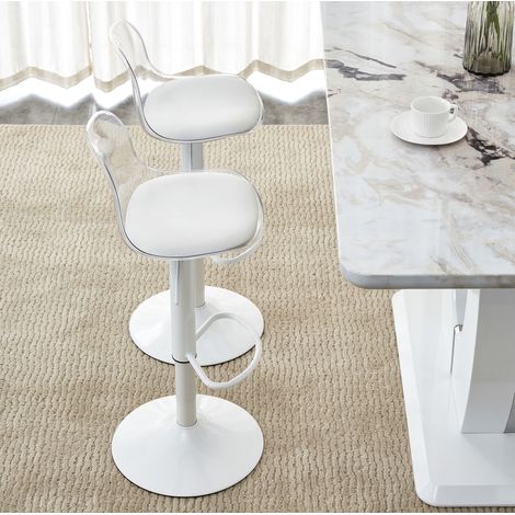 Stuhl Sitzmöbel höhenverstellbar transparent Metall OKMYHOME (1/5)