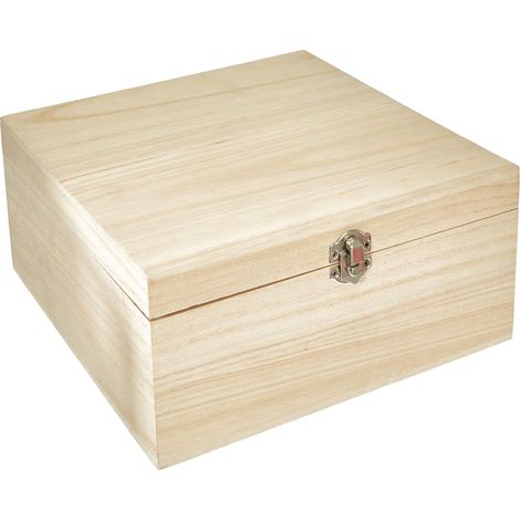 Zeller 15126 Scatola Portaoggetti, Legno, Beige, 23x23x10.5 cm (1/4)