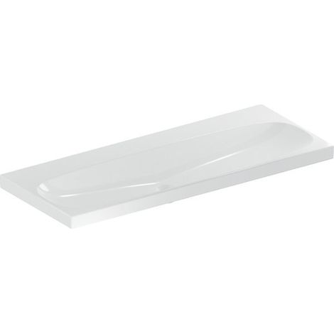 Geberit Acanto lavabo, sans trou pour robinetterie, sans