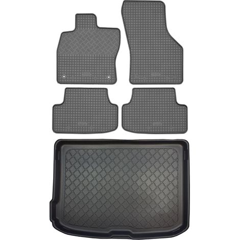 Set di tappetini in gomma per auto e tappetino per bagagliaio per Audi A3 8V Hatchback (3/5 porte) dal 01.2013 al 03.2020. (1/5)