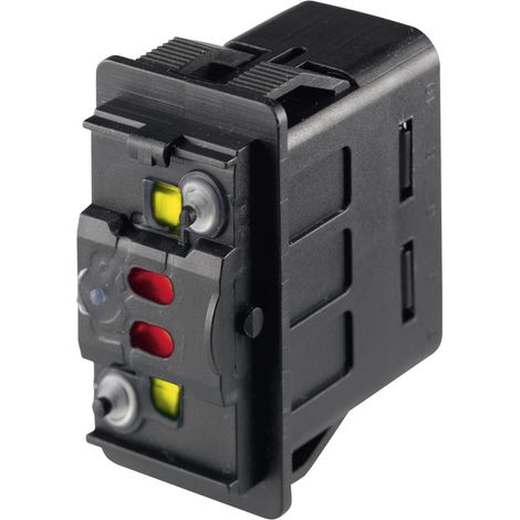 Marquardt 3250.0298 Kfz-Wippschalter 3250.0298 12 V/DC 10 A 2 x Aus/Ein rastend IP66/IP67 1 St.
