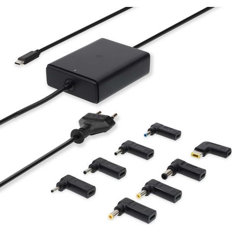Cargador para Portátil  GaN  100 W  5 / 9 / 12 / 15 / 20 V DC  3.0 / 5.0 A  Usado para: Portátil / Tableta / Teléfono Inteligente  Euro / Tipo-C (CEE 7/16)