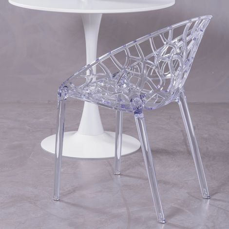 Nest Dream - Chaise design en plastique - Chrystal - Transparent