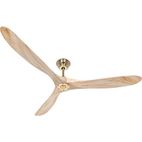 Ventilateur de plafond CasaFan ECO GENUINE 318022 180cm laiton poli / bois naturel