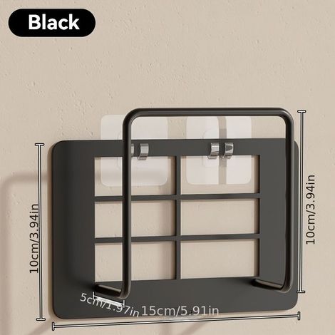 Support de routeur sans perçage, étagère murale pour décodeur, support mural pour salon, étagère de rangement WiFi (1/5)