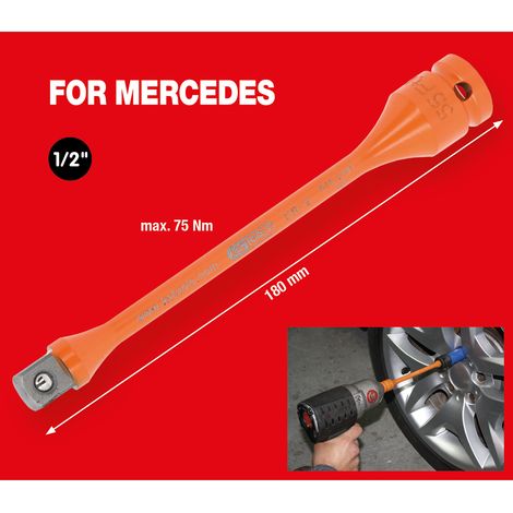 KS TOOLS 1/2" Extensión de torsión de fuerza, 75Nm - 515.1491 (1/5)