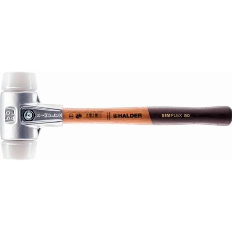 HALDER SIMPLEX Mazza in superplastica con corpo in alluminio e impugnatura in legno - D=60 mm - 3107.060