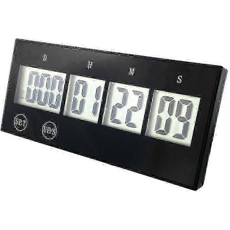 Compte à rebours de bureau pour la planification de la retraite (noir) (1/5)