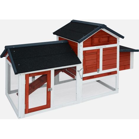 Gallinero de madera con corral para 3 gallinas (1/5)