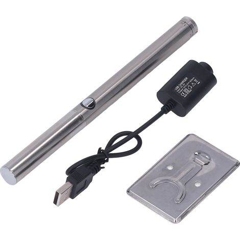 USB-Lötkolben mit kabelloser Ladefunktion, tragbares, akkubetriebenes Schweißgerät für den Innen- und Außenbereich, silberfarben (1/5)