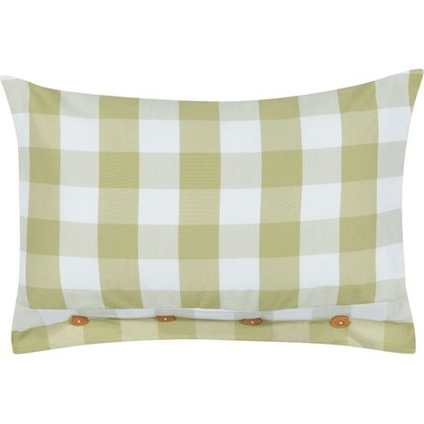 Throw Cushion TAMNINE 40 x 60 cm Light Green Checked (1/5)