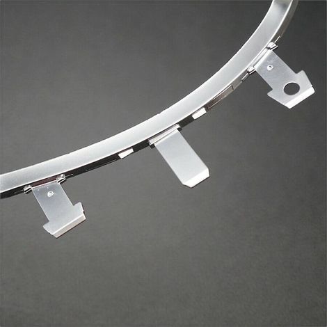 A2056830900 Cadre chromé pour porte-gobelet avant de voiture W205 C205 C253 2015-2021, avec bande de rangement (1/4)