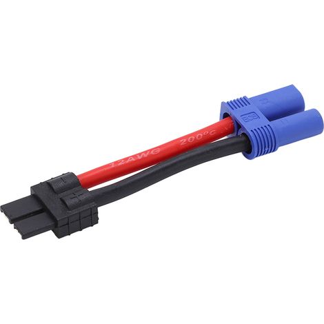 Câble RC mâle vers EC5, plastique durable, cuivre, silicone souple, haute sécurité, résistant à la corrosion. Câble RC mâle vers EC5 femelle. (1/5)
