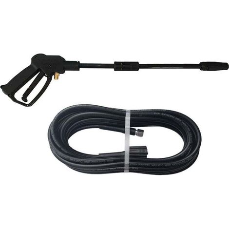 Pistolet de Nettoyage Haute Pression pour Voiture – Tuyau d'Arrosage 8m Réglable, Accessoire Maison, M14-Crezuo